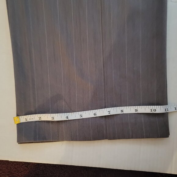 Sigrid Olsen Gray Ladies Pin Striped Pants Size 14 - Picture 9 of 9